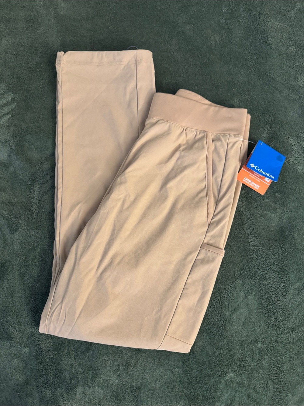 Columbia Omni-Shade Women's Straight Leg Pants in Light Beige